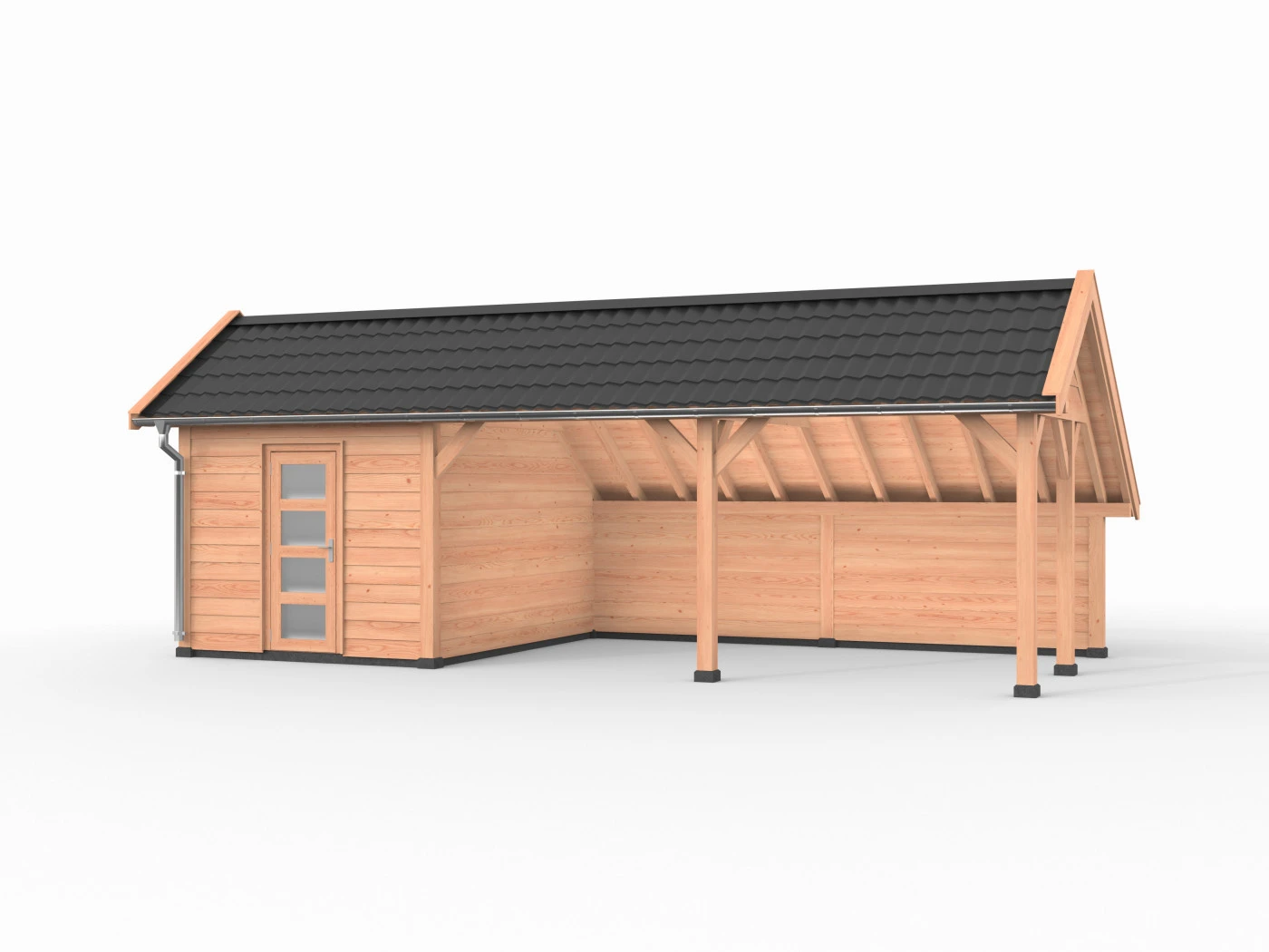 Douglas Kapschuur, 900 x 400, schuur en achterwand, Westwood Deluxe - Afbeelding 1